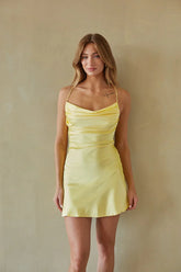 Logan Cowl Neck Mini Dress